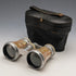 German vintage mother of pearl decoration opera glasses binoculars original case